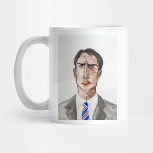 Indian Man, British Suit Watercolor portrait Mug